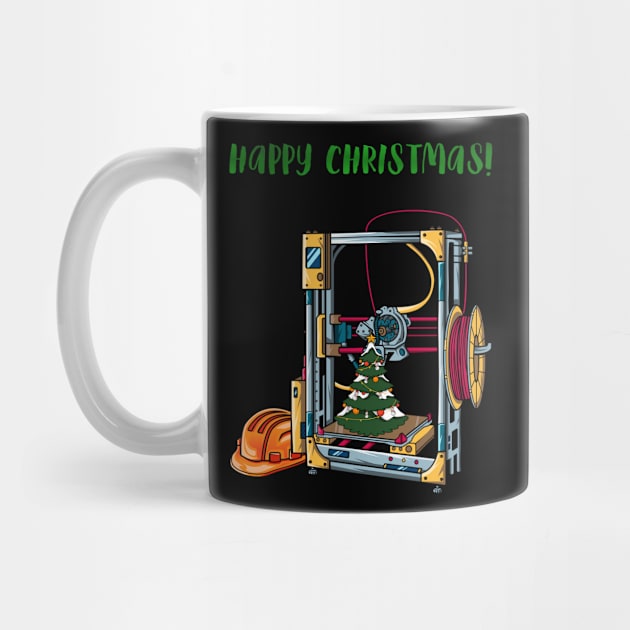 3D Printer #1 Christmas Edition by Merch By Engineer